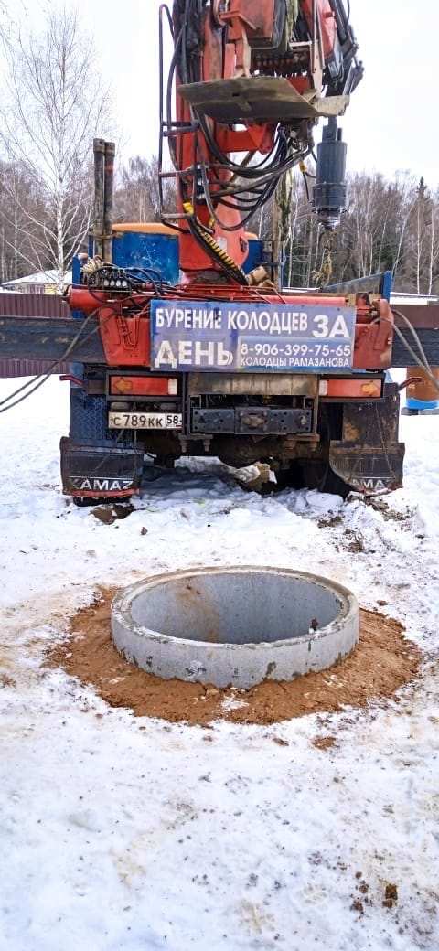 Колодец из 14 колец в СНТ Рузский, СНТ Рузский, Волоколамский — фото 1